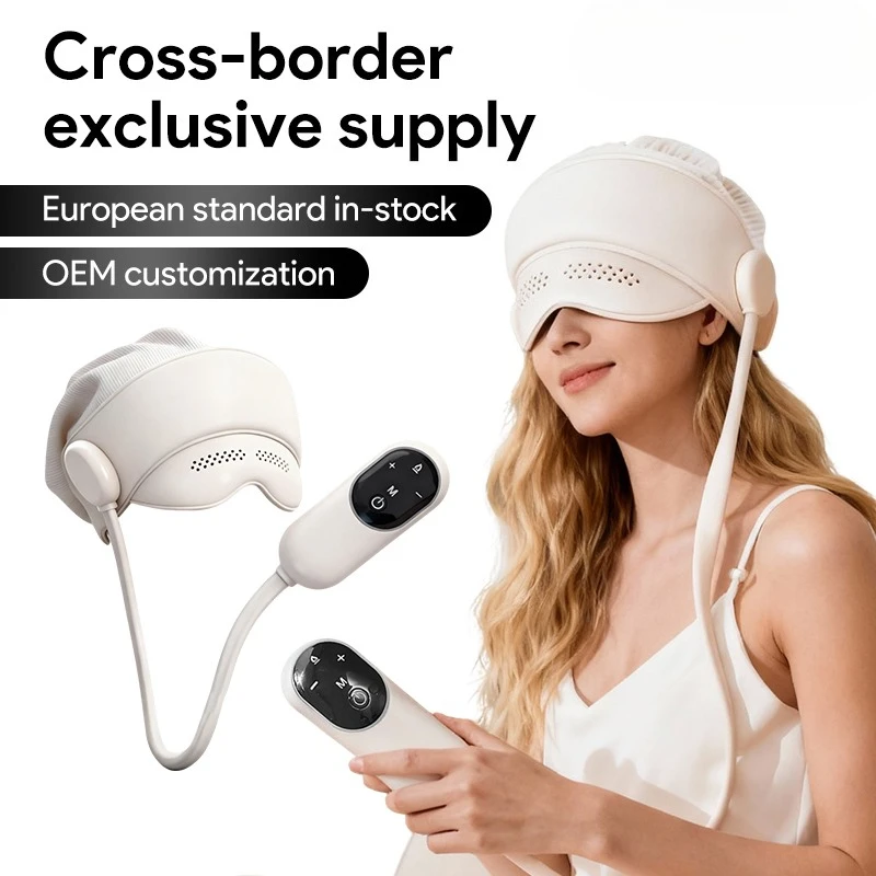 

Массажер для головы с графеновым нагревом, функцией воздушного давления и горячего компресса для глаз, для расслабления, улучшения сна и снятия стресса