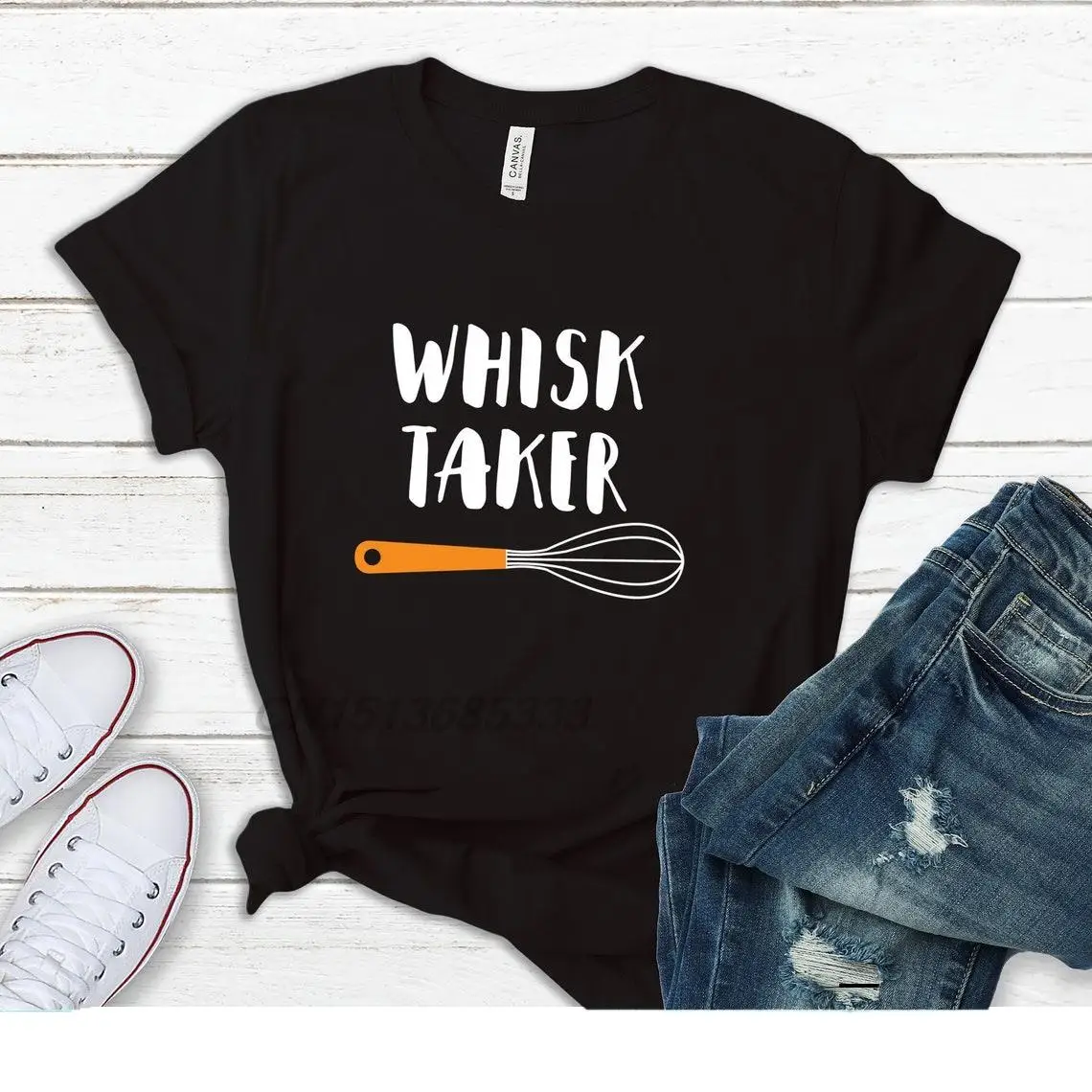 Whisk Taker Women Tee Shirts Life Goes On Unisex Printed T-shirts Vaccinated Male Hugger Retro T Shirts Oversized T-shirts