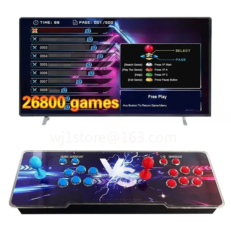 High-quality plug-and-play 26800-in-1 arcade game retro coin-operated arcade game Pandora game box