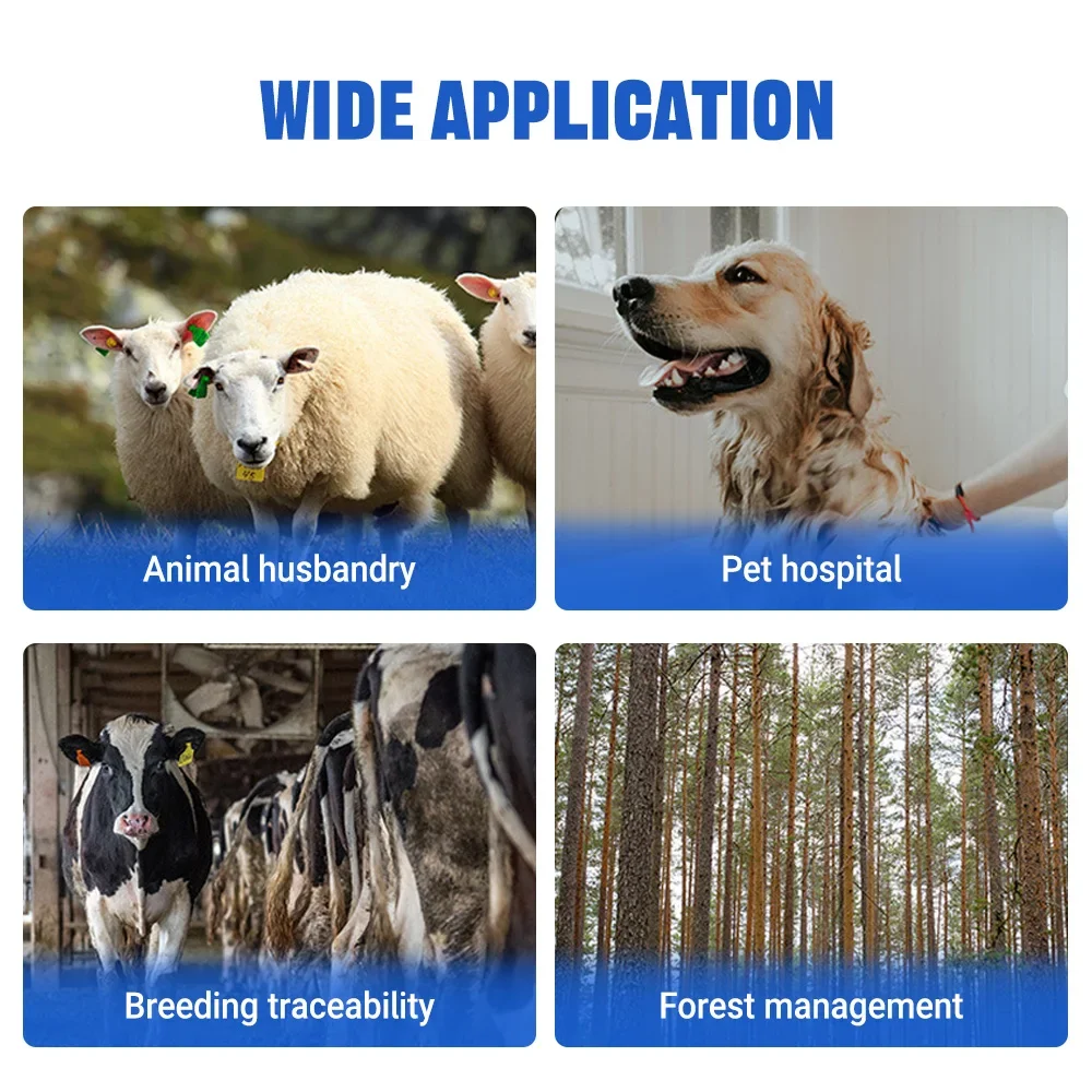 Portable RFID Animal Scanner with Specifications Optional - Bluetooth USB 2.4G Support for All Pet and Livestock Identification