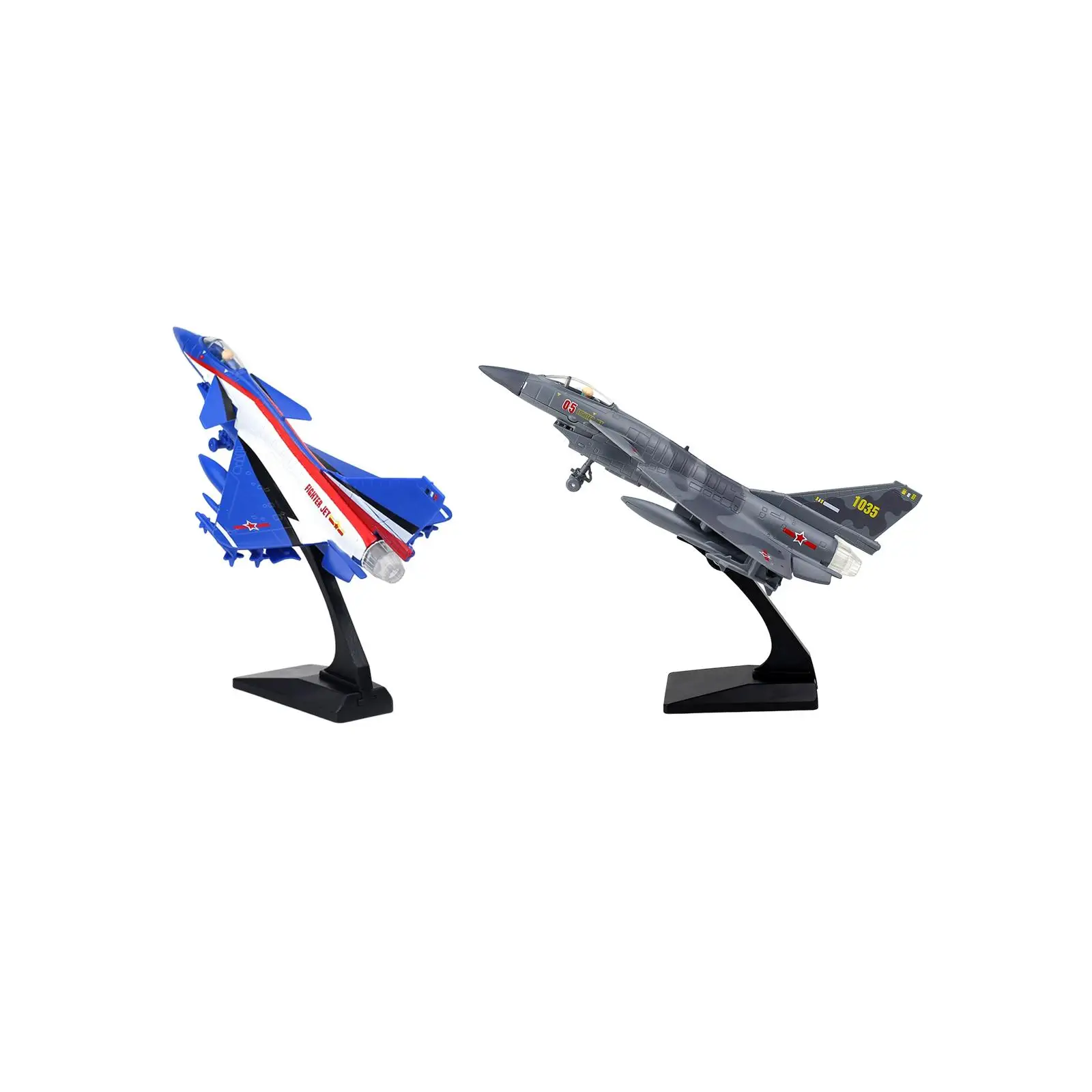 

Fighter , Exquisite with Stand Attack Plane Collectors Display Model for TV Cabinet Birthday Gift Bedroom Office Desktop