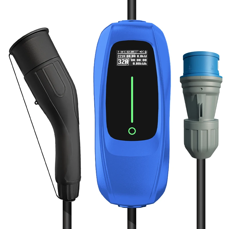 

32A 3.5KW 11KW 22KW 7KW car charger cables Electric Vehicle Charger gbt ev charger 32a 7kw portable