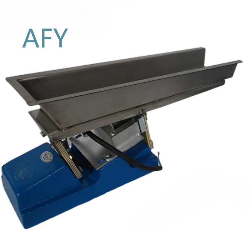 Magnetic Controller Linear Vibrator Feeder for Small Electromagnetic Vibratory Mini Magnetic Vibrating Feeder with Hopper for