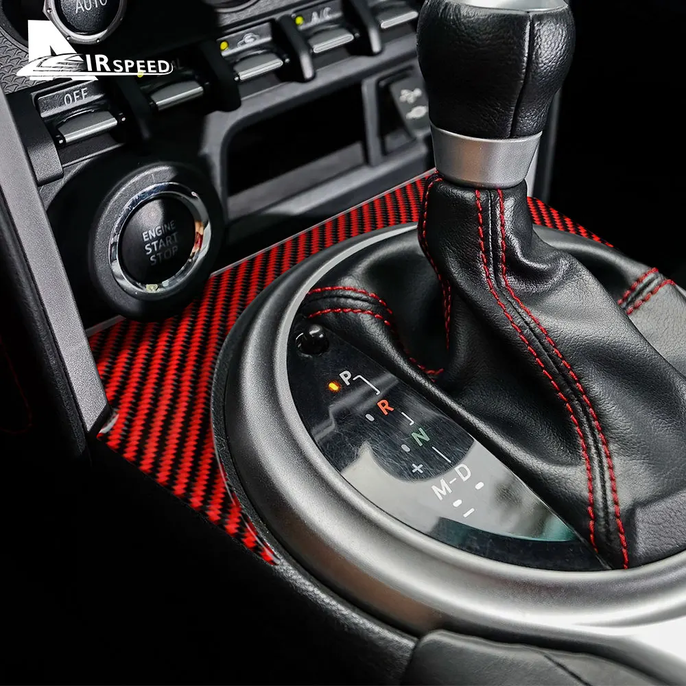 Sticker For Toyota GT86 Subaru BRZ 2012-2020 Car Gear Shift Panel Cover Protector Interior Trim Real Carbon Fiber Accessories image 3