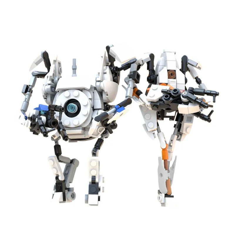 

MOC 476PCS Sci-Fi Puzzle Game Co-op Robot Building Blocks Cyberpunk Mechanical Character Set Adults Fun Action Figure Desk Decor