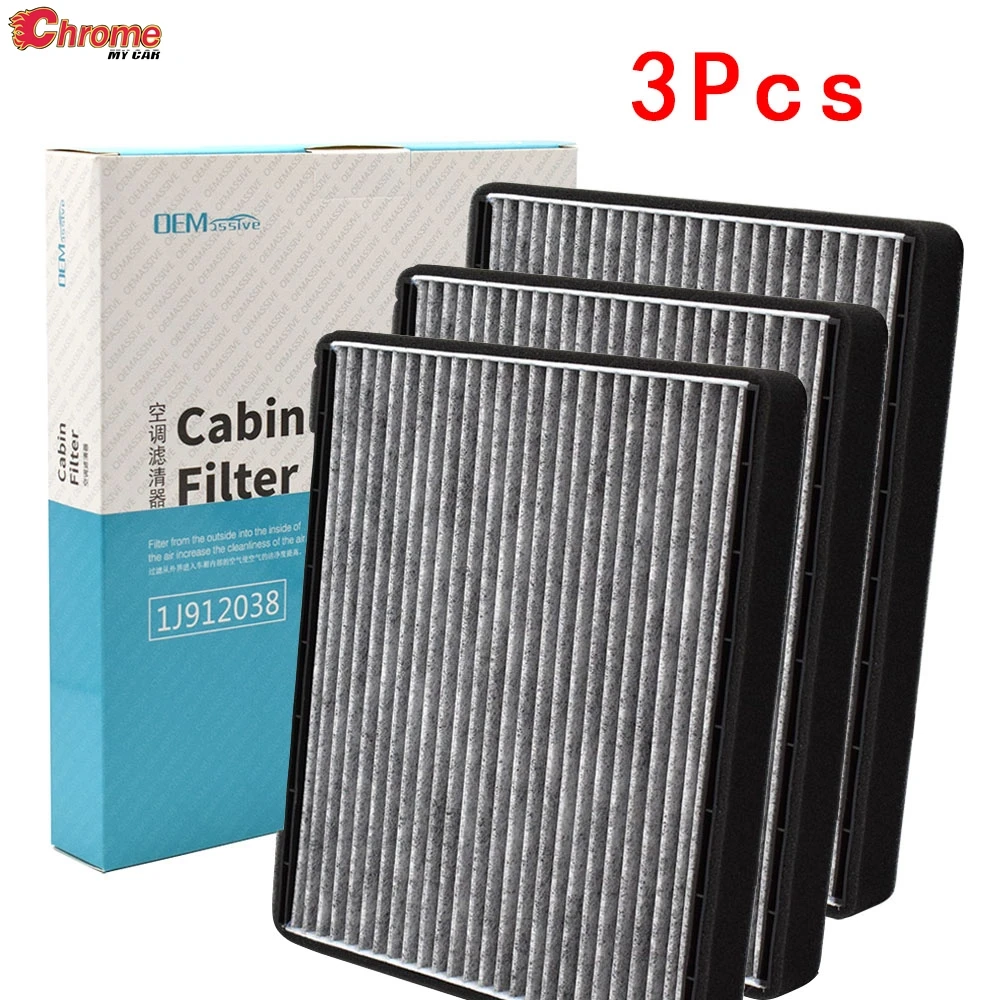 3X Car Cabin Air Filter 97133-2D000 For Hyundai Tiburon Coupe Elantra Lavita Matrix 2001 2002 2003 2004 2005 2006 2007 2008 2009