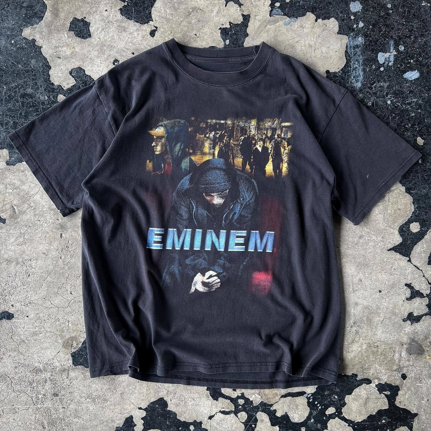 

Студенческие хорошие вещи рекомендуют Eminem Eminem European and American High Street Hip Hop Sense для мужчин и женщин, свободный хлопковый принт
