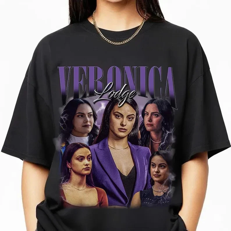 Camiseta vintage limitada de Veronica Lodge, regalo del programa de televisión Riverdale para mujeres y hombres, camiseta retro unisex para fanáticos
