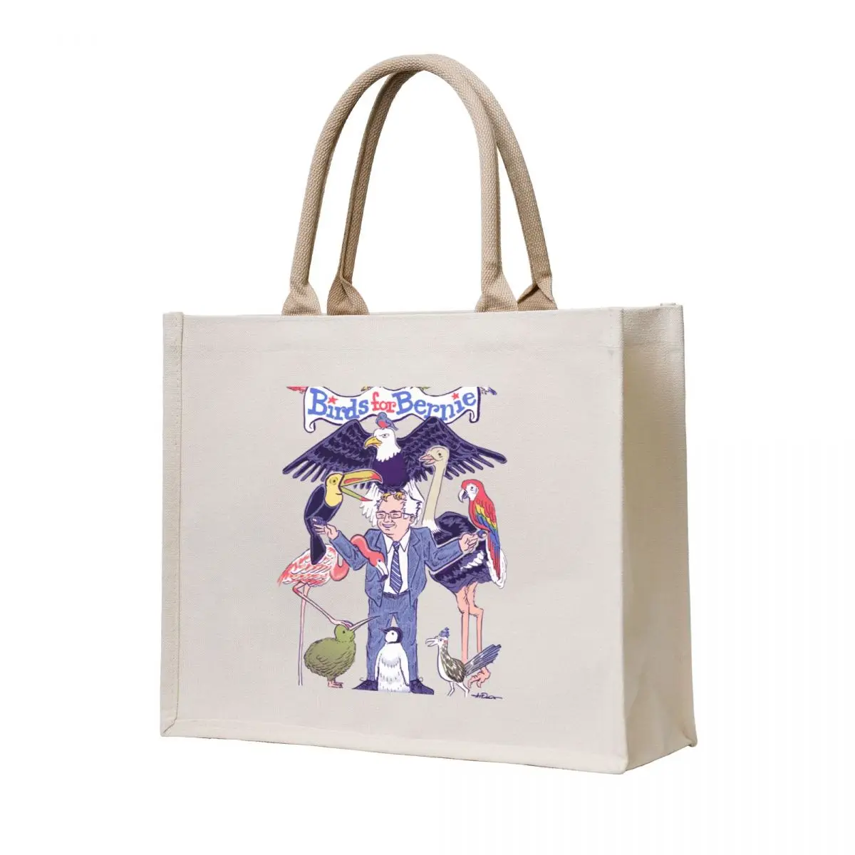 

Birds for Bernie Tote Bag Women's shopping bag eco bag folding Shopping bags Canvas shoulder