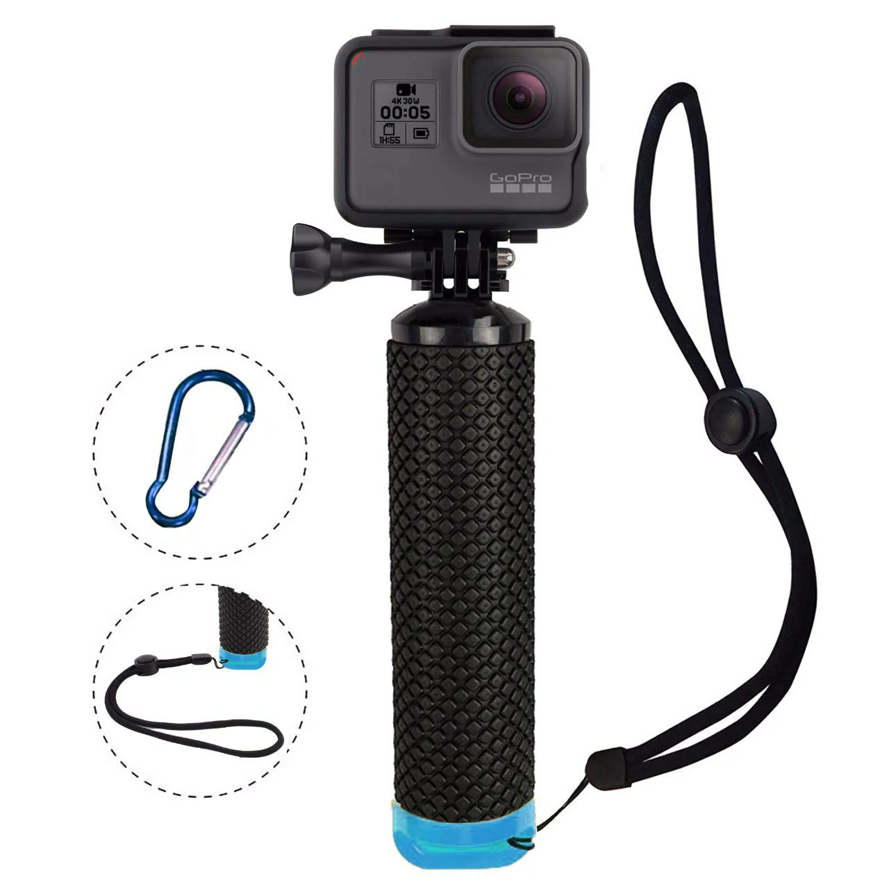 Waterproof Floating Hand Grip Antislip Sport Floaty Bobber for GoPro Hero 7 6 5 4 3+ Sjcam Yi Lite 4K Water  Action Camera kit