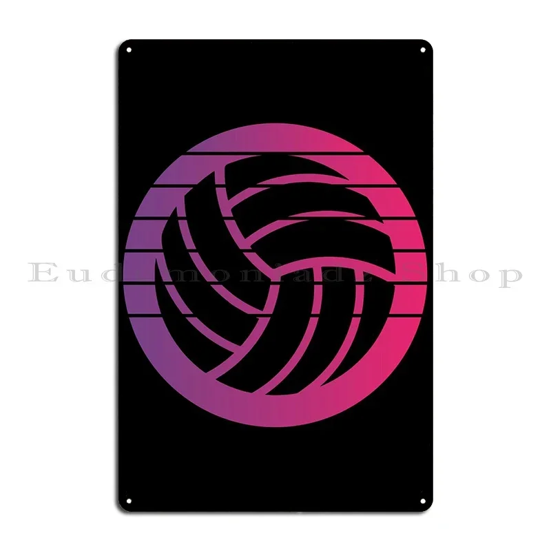 Volleyball Retro Vintage Metal Sign Create Cinema Party Club Designs Tin Sign PosterWall Decoration