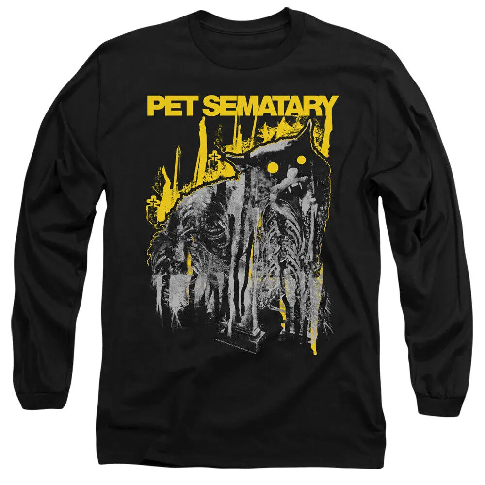 

Pet Sematary Long Sleeve T-Shirt Decayed Cat Black Tee