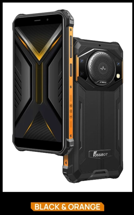 

FOSSIBOT F101 PRO, 2025 Rugged Smartphone Loud Speaker 5.45 inches secondary screen 7GB(4+3Extended)+128GB 10600mAh Rugged Phone