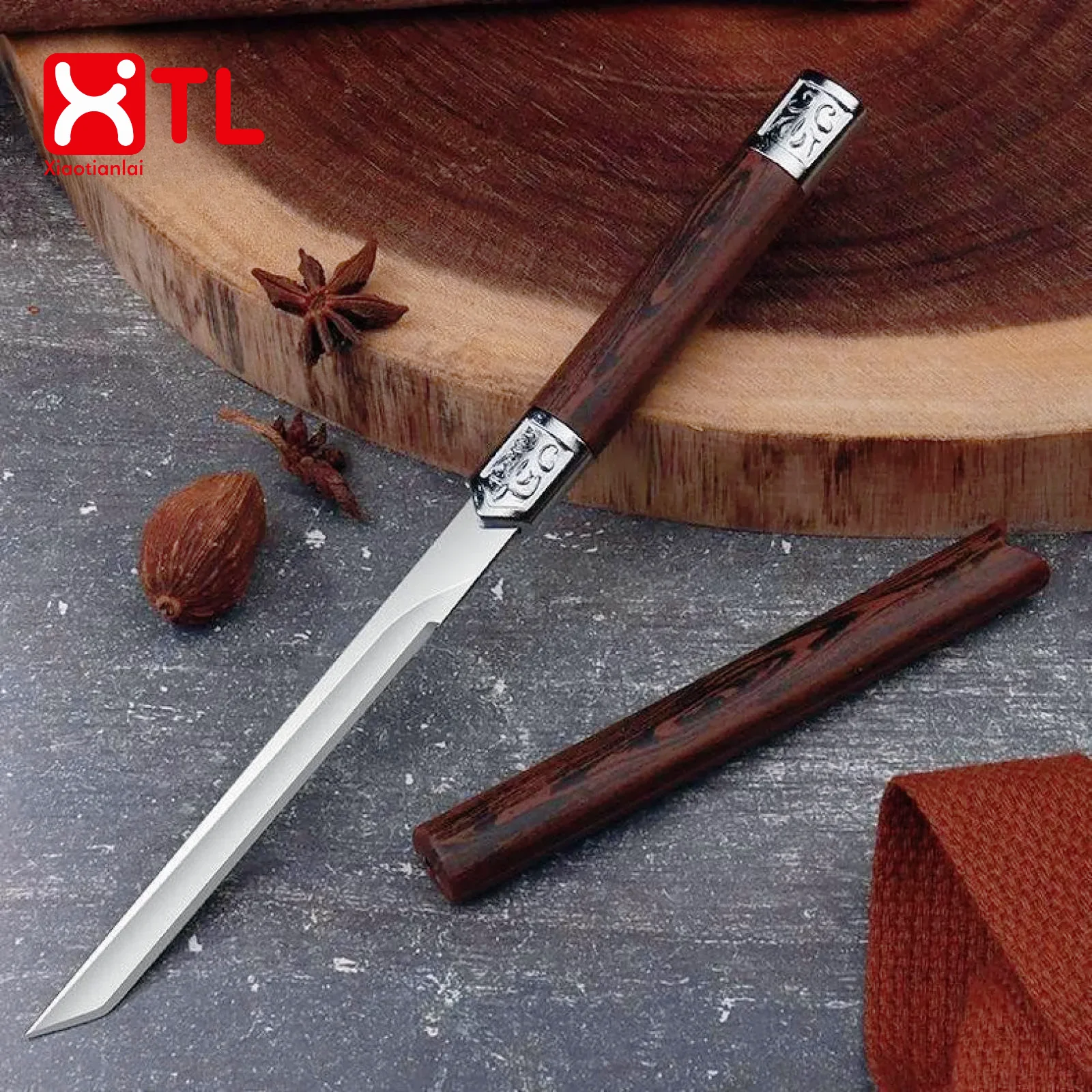 Exquisite stainless steel small straight knife fruit knife facas sushi household sharp portable magic pen hand meat knife