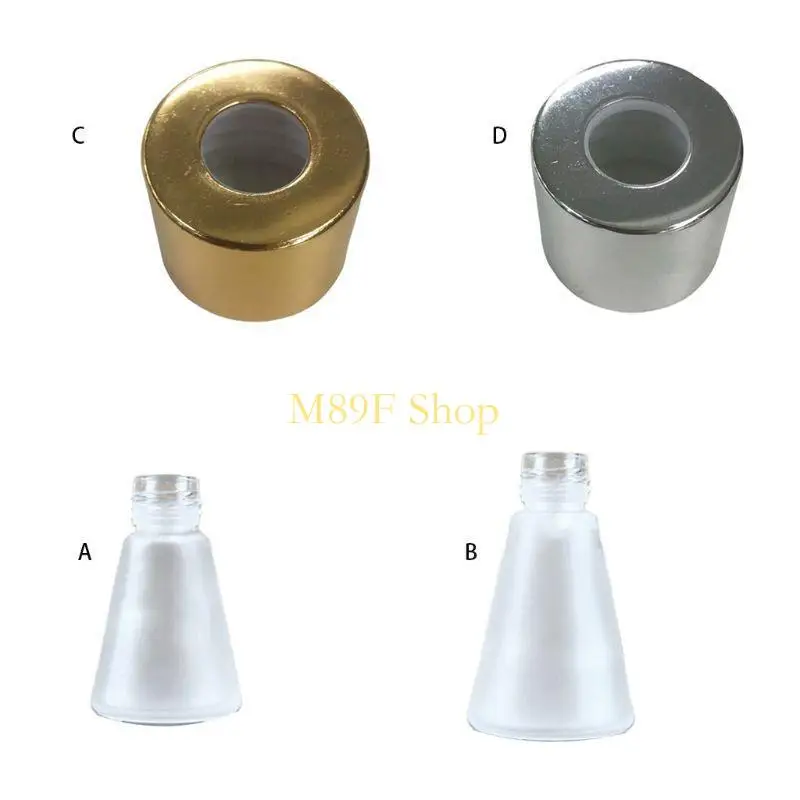 M89F Vidro transparente vidro essencial garrafa recarregável difusor aroma vazio Recipiente vazio