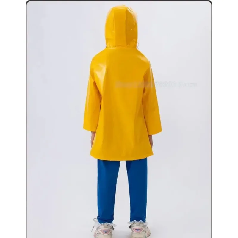 Coraline Cosplay Costume Horror Fairytale Movies Yellow Coat Secret Door Adult Kid Size Halloween Party Scary Ghost Mom Caroline