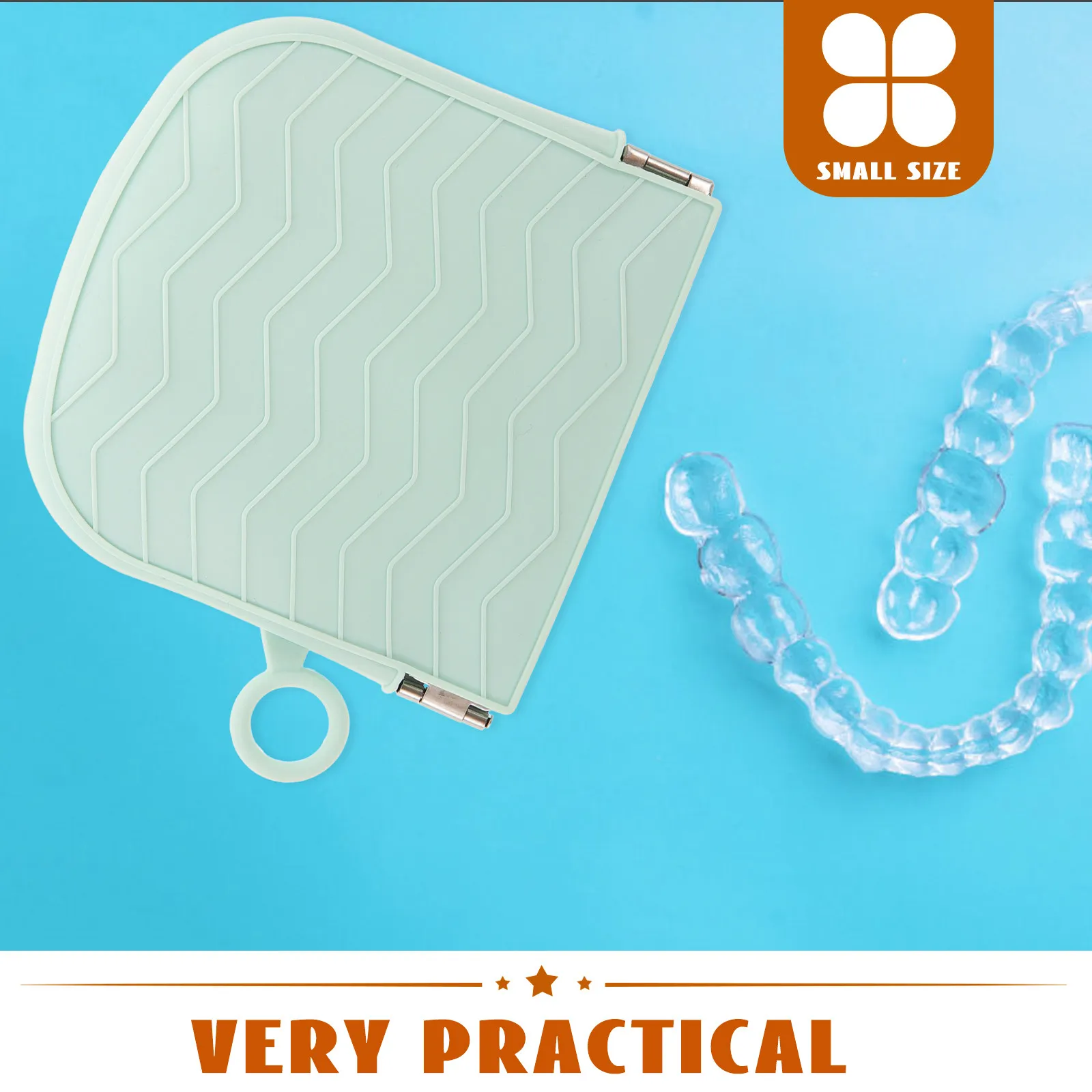 

Силиконовый футляр для хранения зубных протезов, маленький портативный контейнер для дорожных ретейнеров, защитный бокс для ухода за зубными протезами