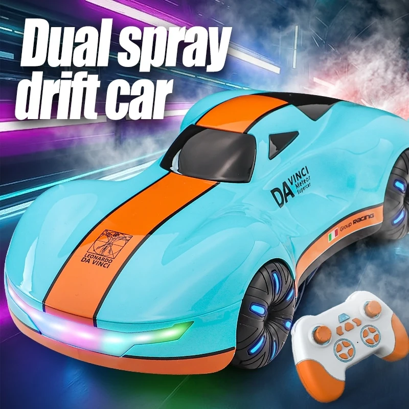 

The Leonardo da Vinci Meteor hypercar remote-controlled toy, a new energy one, has cool lights, can spray mist, rotate and play