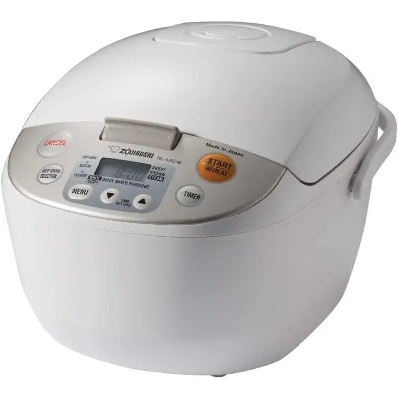 Zojirushi NL-AAC18 Micom Rice Cooker (Uncooked) and Warmer, 10 Cups/1.8-Liters