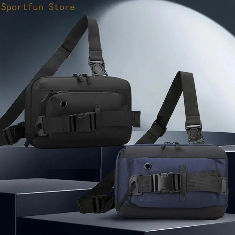 Slings Bag, Small Rucksack for Men, Watertight Shoulder Bag for Sports, Chest Bag Crossbody Backpack for Travel Hiking X7JD