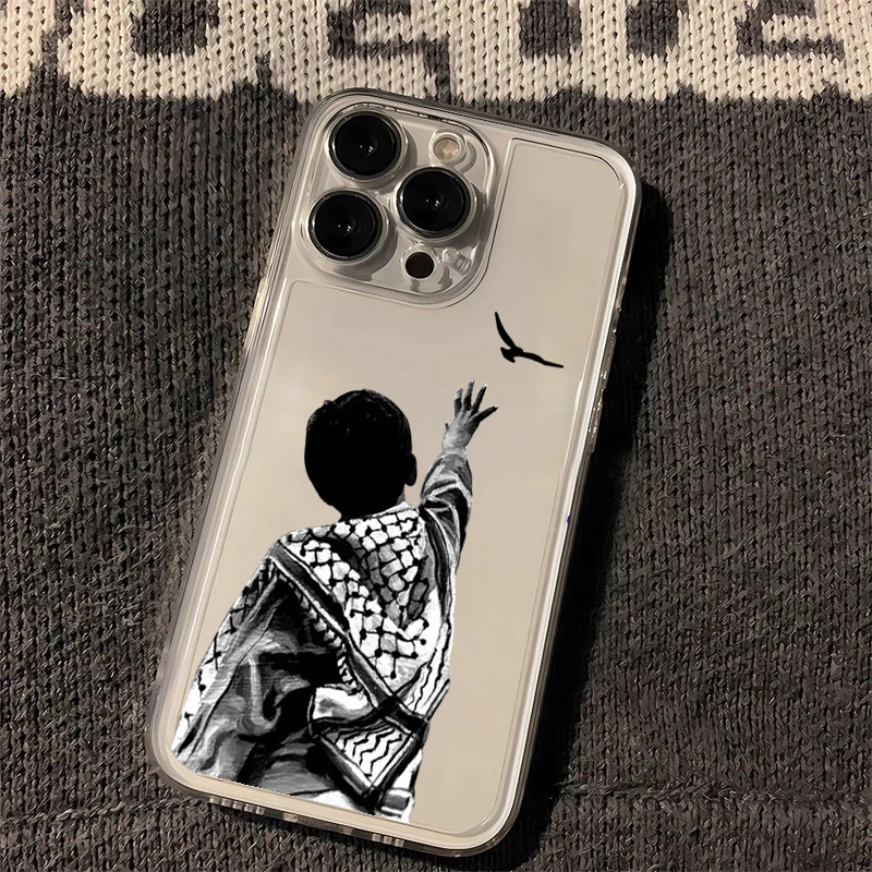 K-Keffiyeh National Figure Illustration Phone Case For Samsung A57 A07 A36 A26 A56 A16 A06 A55 A35 A25 A15 A05 A54 A34 A24 A14