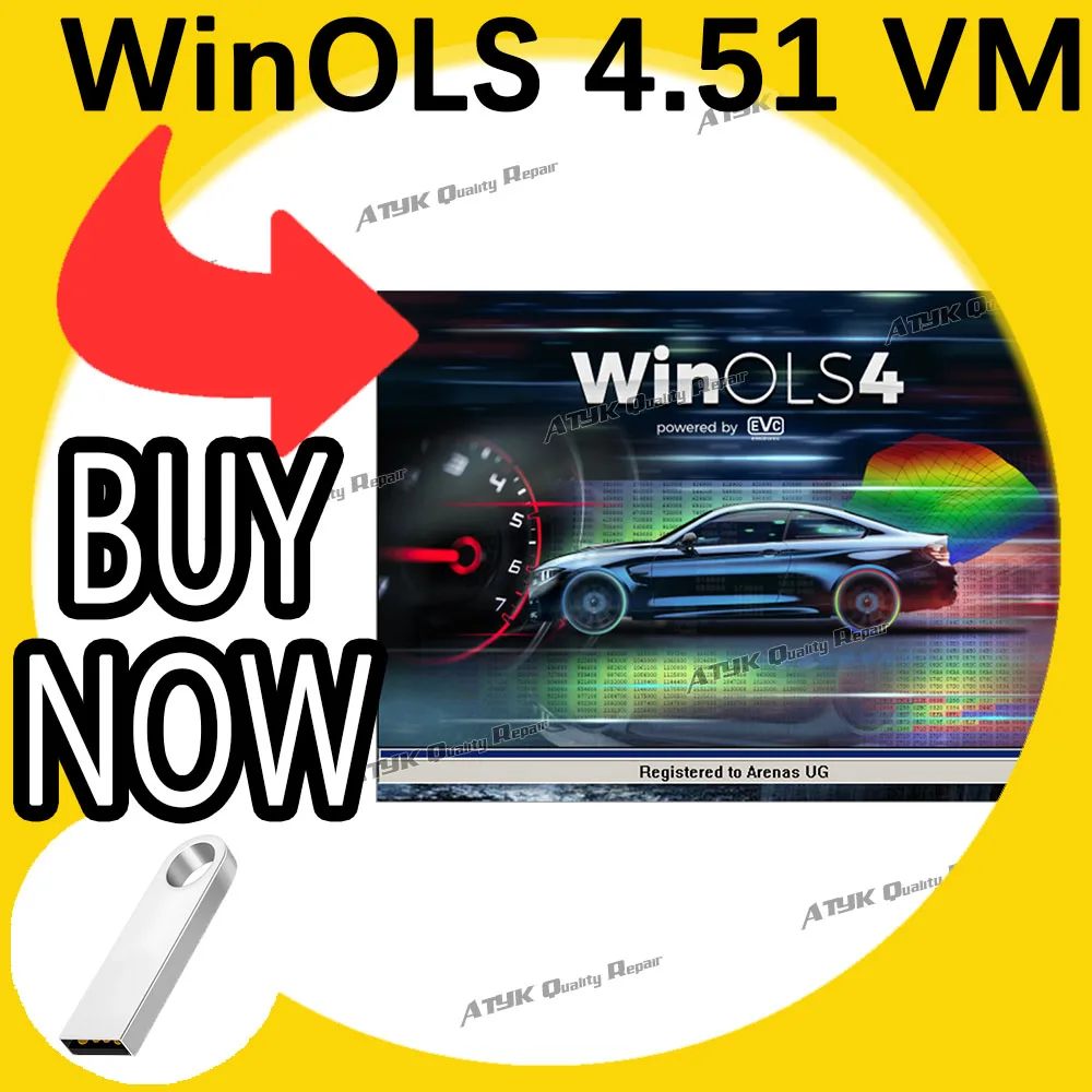 WinOLS 4.51 With Plugins Vmwar + Damos +ECM TITANIUM+ IMMO SERVICE Tool+ ECU Remapping lessons + Video Guide Car Tools Repair