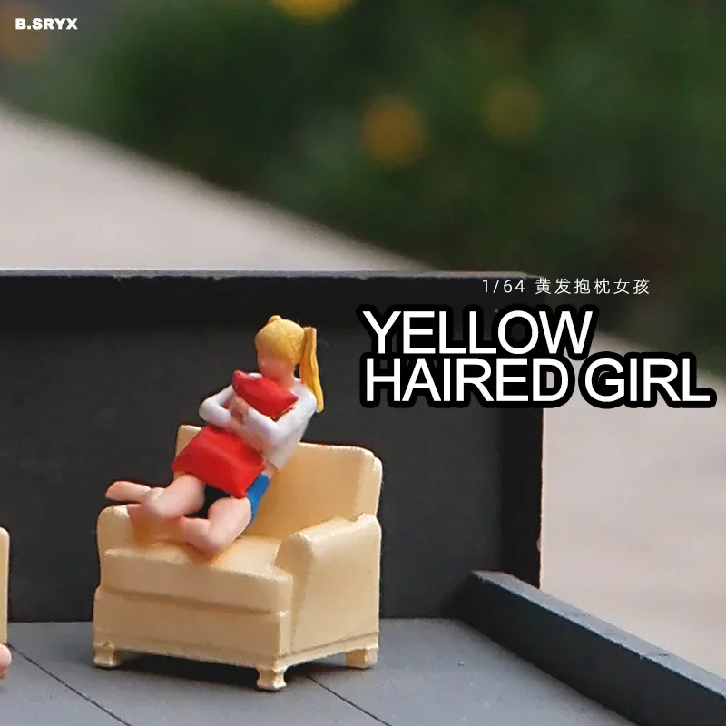 1:64 Anime girl Mini bambola figura modello in miniatura fotografia puntelli modello di scena fai da te tavolo di sabbia paesaggio ornamento regalo