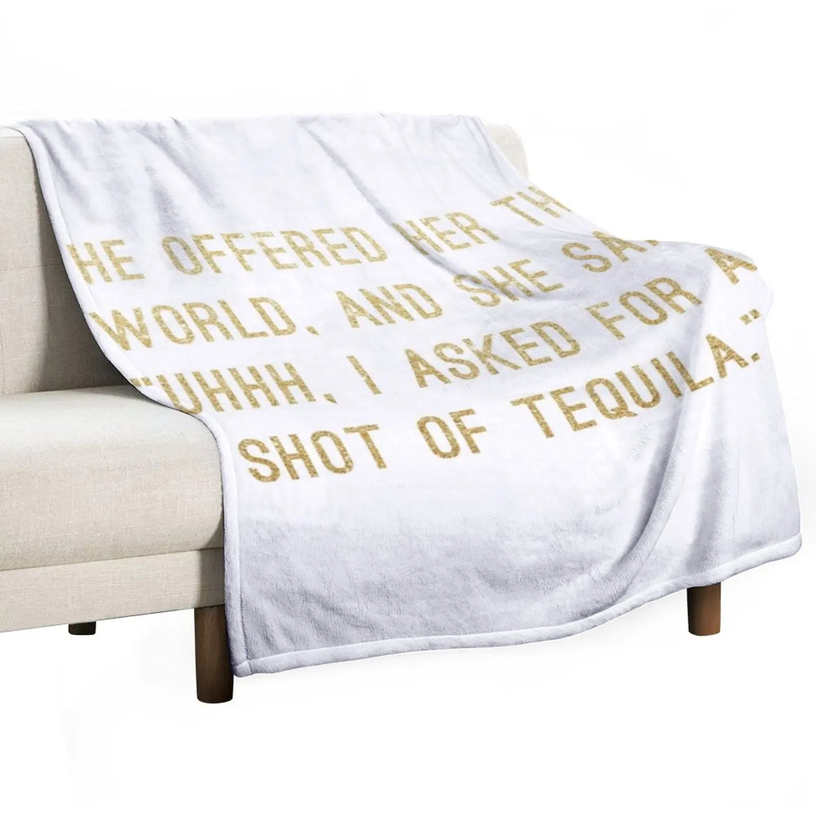 Shot of Tequila Throw Blanket Luxury Throw Soft Plaid for babies Large Blankets