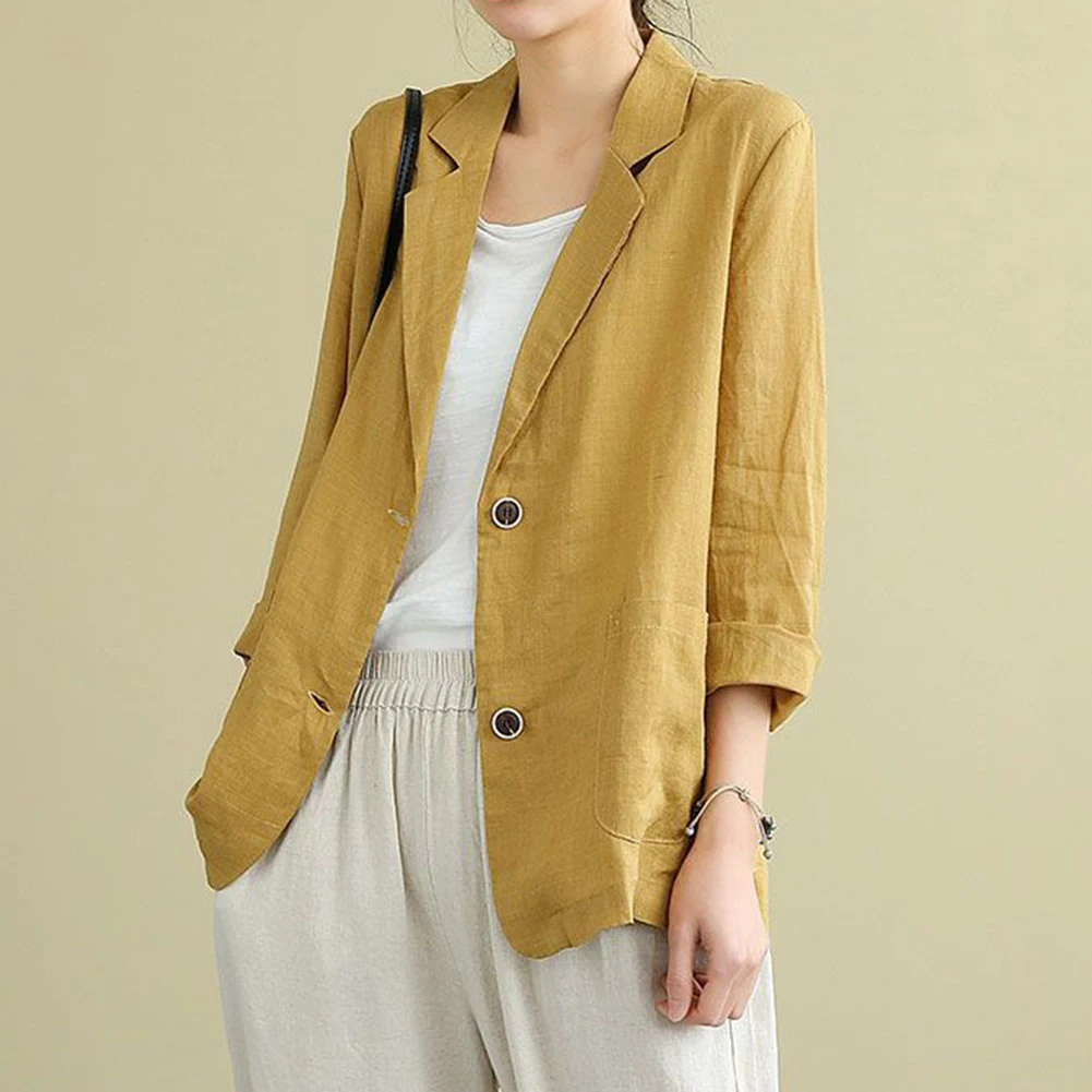 loose-for-fit-linen-cotton-for-women-long-sleeve-casual-jacket-sun-protective-regular-length-lightweight-daily-wear