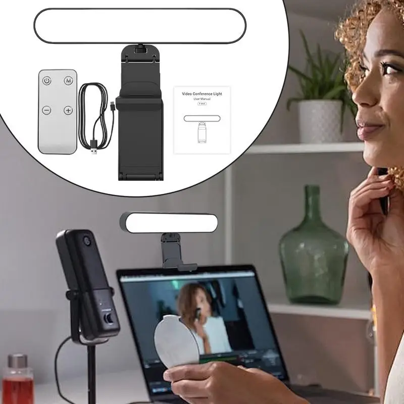 ضوء مؤتمرات الفيديو، أضواء الكمبيوتر المحمولة، إضاءة مكالمات الفيديو، سطوع قابل للتعديل، ضوء البث المباشر، ضوء الهاتف