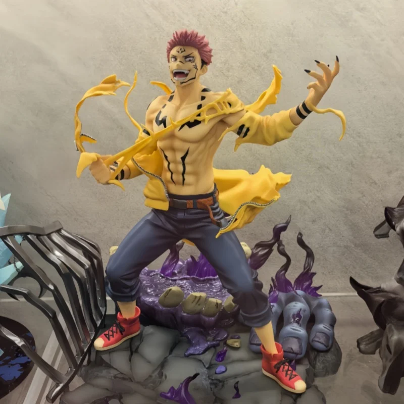 

New 27cm Jujutsu Kaisen Ryomen Sukuna Action Figure Model Anime Action Figures Collectible Toy Room Desktop Ornament Gift