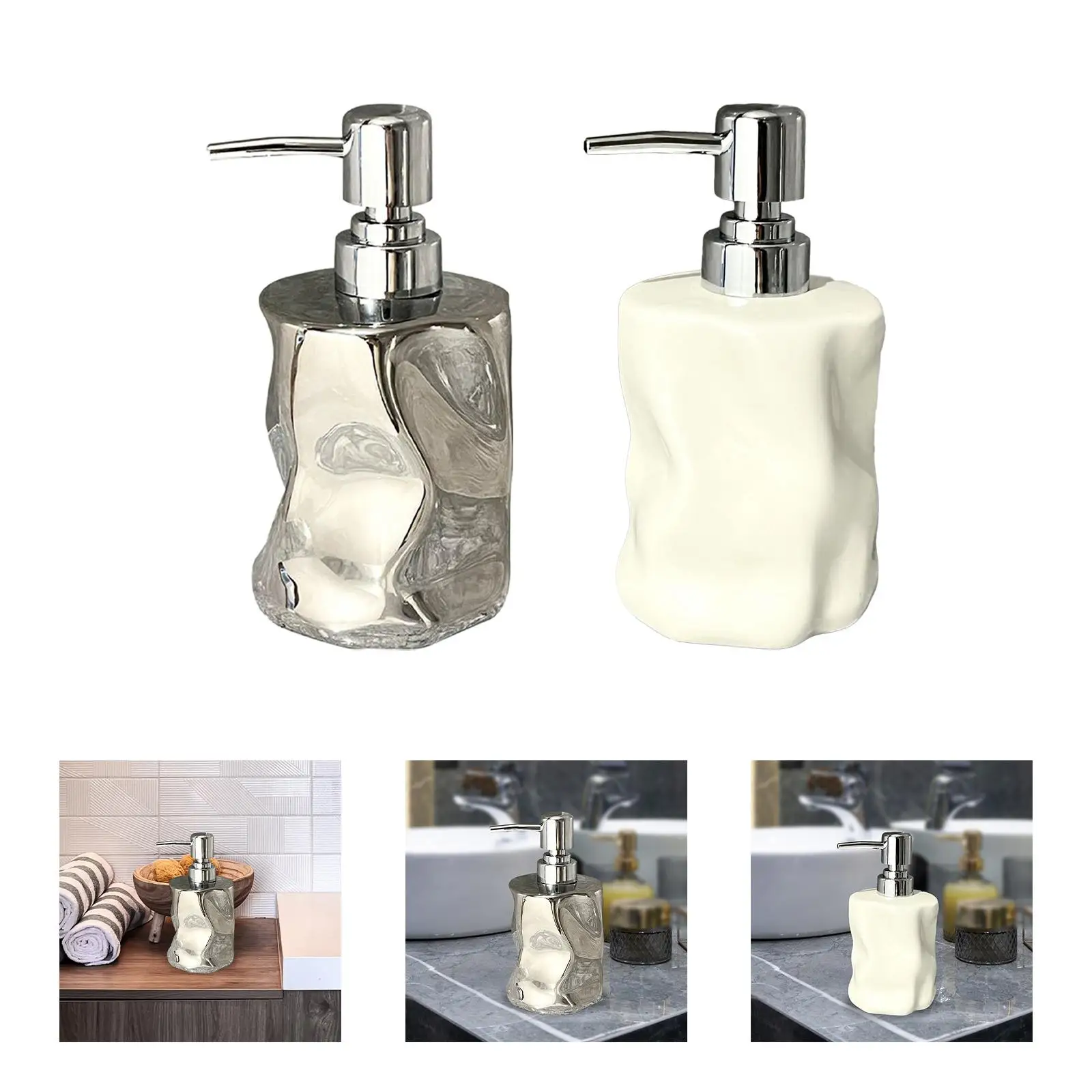 Soap Dispenser, Lotion Pump Bottle, Shampoo Bottle, Refillable, Handwash