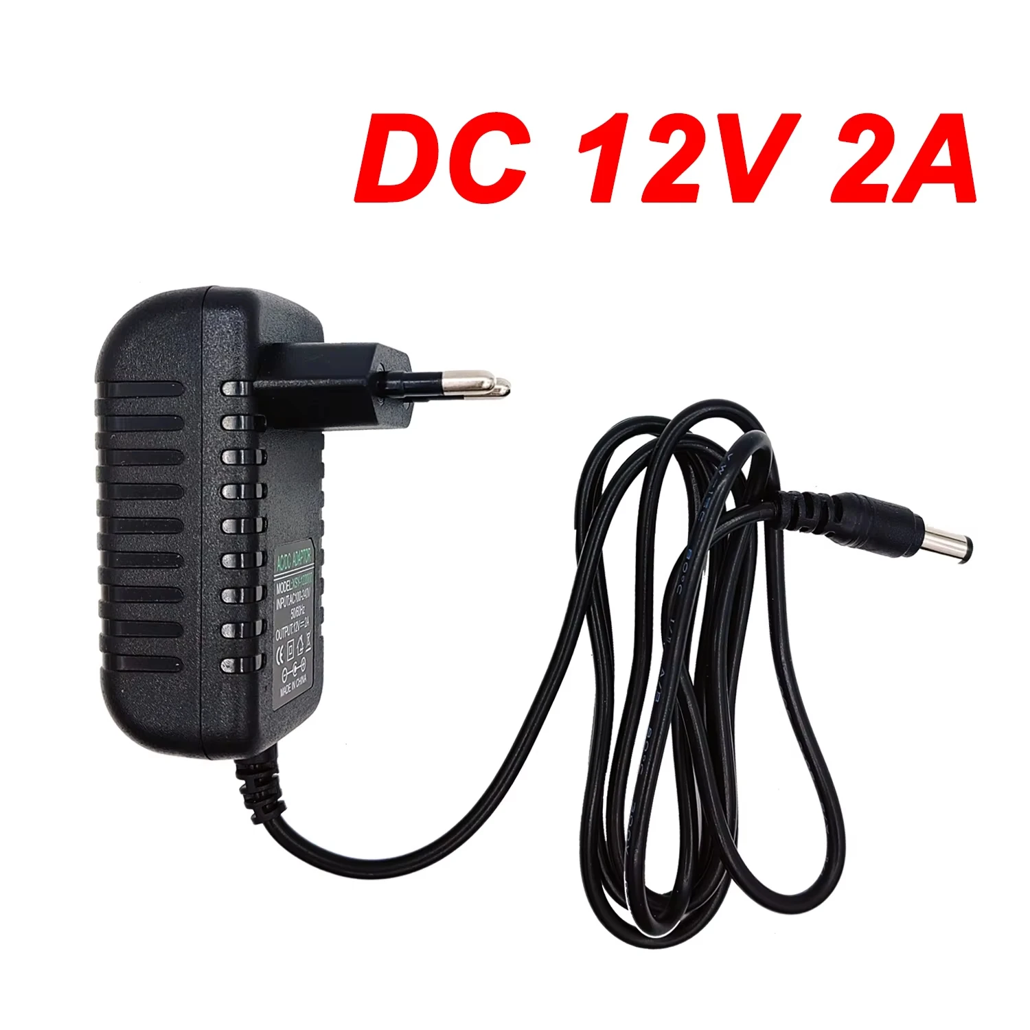 Power Adapter AC 100-240V Input DC Output Supply Charger EU 12V Universal Converter Europe Plug for Camera DVR LED Robot LED DVR