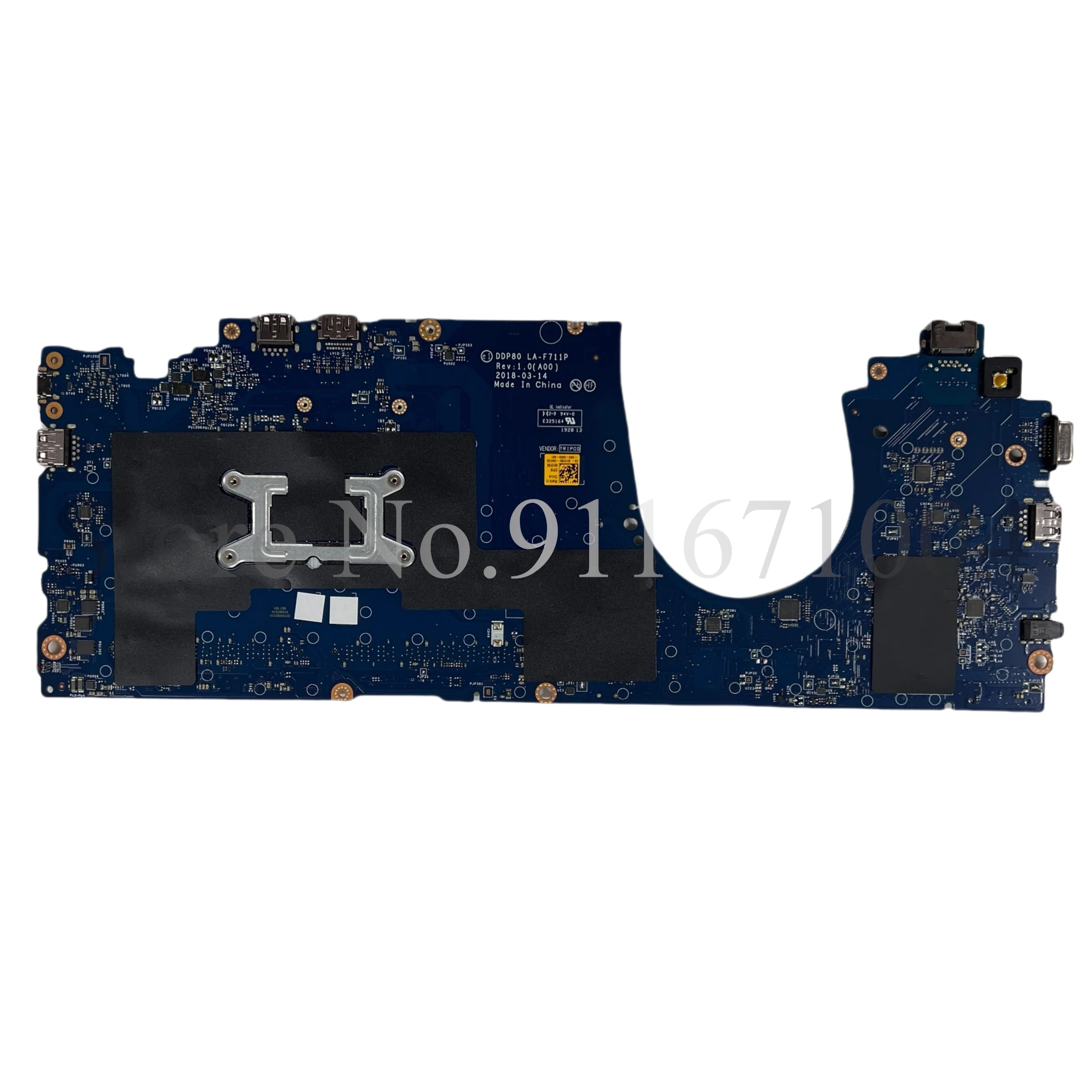 DDP80 LA-F711P For Dell Latitude 15 5591 3530 Laptop Motherboard CN-08F8K4 08F8K4 8F8K4 With SR3Z1 I5-8400H CPU 100% Tested