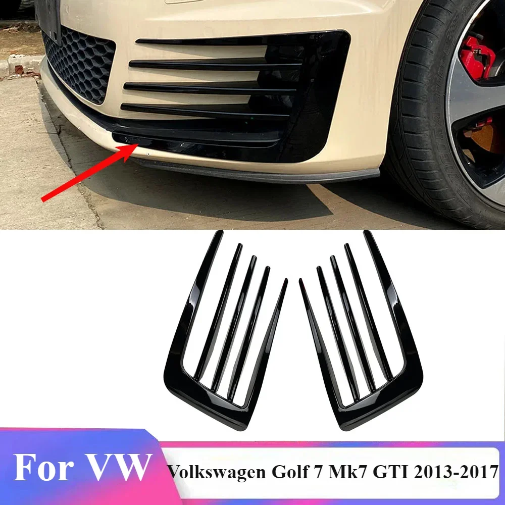 High Quality Fog Lamp Cover Sport Front Fog Light Hoods Bumper Grille Shrouds For VW Volkswagen Golf 7 Mk7 GTI 2013-2017