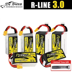 Tattu R-Line Version 3.0 V3 1300/1400/1550/1800/2000mAh 120C 4S 6S 4.2V Lipo Battery XT60 Plug FPV Racing Drone RC Quadcopter