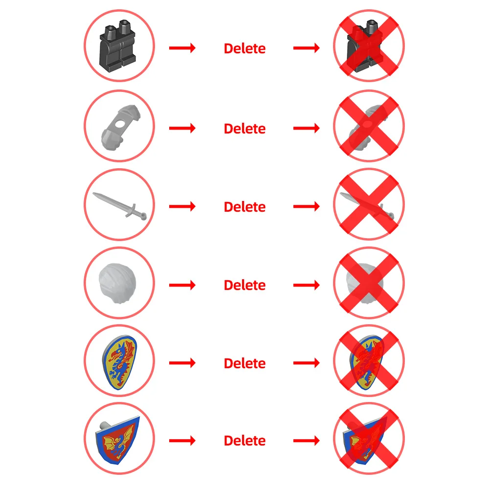 MOC-218664 Black Knights Rose Castle Bausteine Modell Mittelalterliche Black Knights Rose Castle Architektur Ziegel Montage Spielzeug