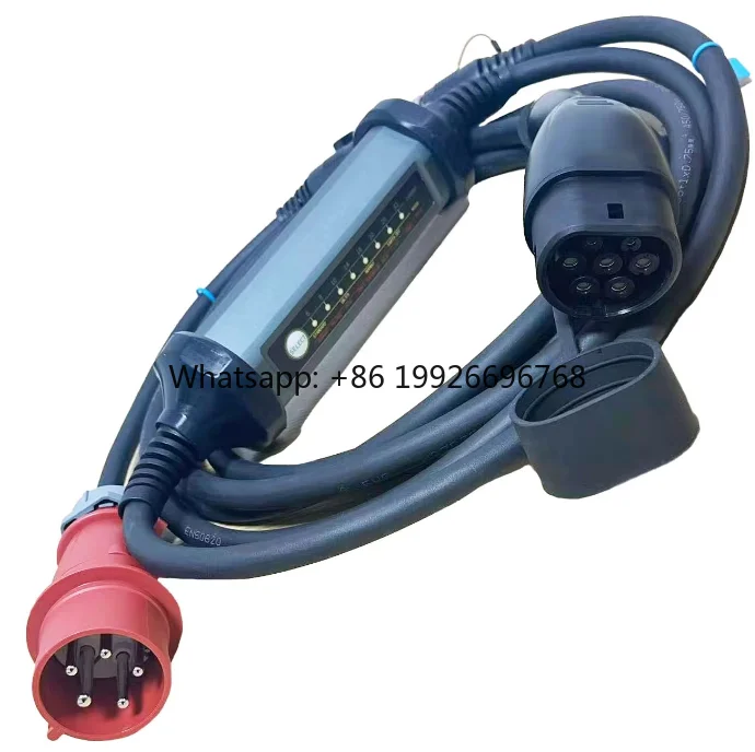 

Портативная электрическая зарядная станция JET для электромобилей, адаптер-кабель 11-22 кВт, мобильный настенный зарядный блок EVSE Type2, выходной ток 16А, 380В, гарантия 1 год