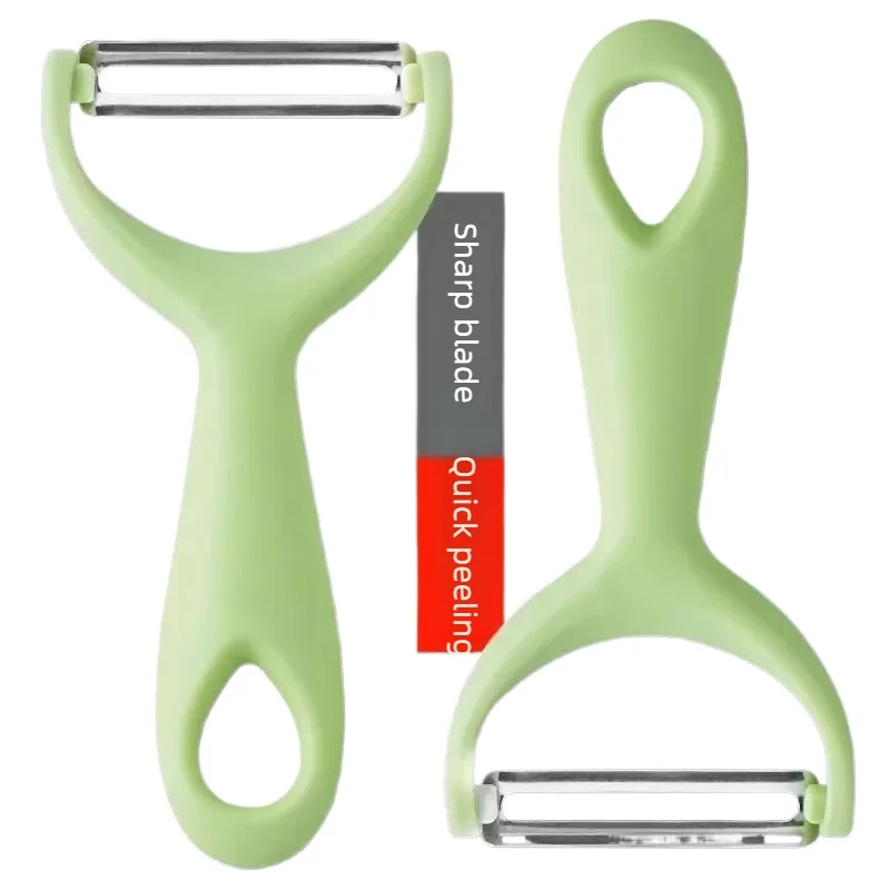 Pelador de acero inoxidable con mango de PP, pelador de patatas y verduras y frutas para el hogar, cuchillo para frutas, utensilios de cocina