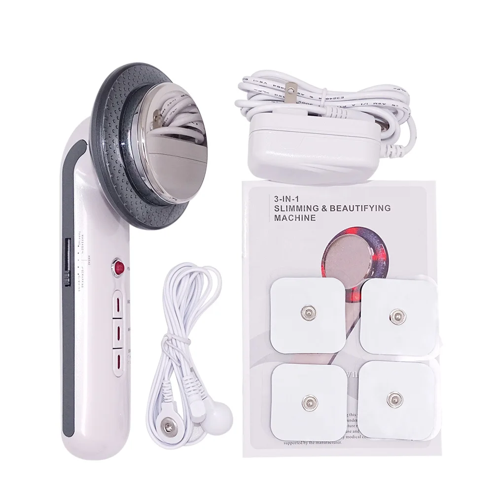 

Face Reduction 3 in 1 EMS Infrared Ultrasonic body Massager Anti cellulite Fat Burner Weight Loss Infrared Slimming Machine