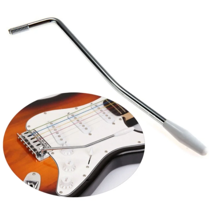 1PC 6mm Electric Guitar Vibrato System Single Shake Handle Rock Music Joystick Sound Arm Modified with Steel Metal Accessories