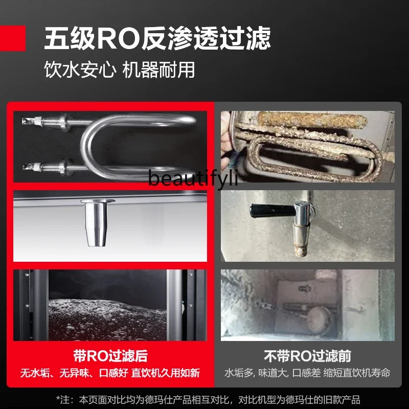 Nueva máquina de beber directa, purificador de agua comercial para oficina, máquina de beber directa, filtración RO