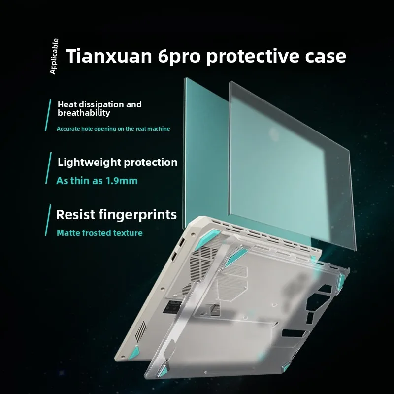for ASUS Tianxuan 6Pro Computer Protective Case FA608 Anti-Fall FX608L Screen Keyboard Full-Wrapped Skin Protective Case