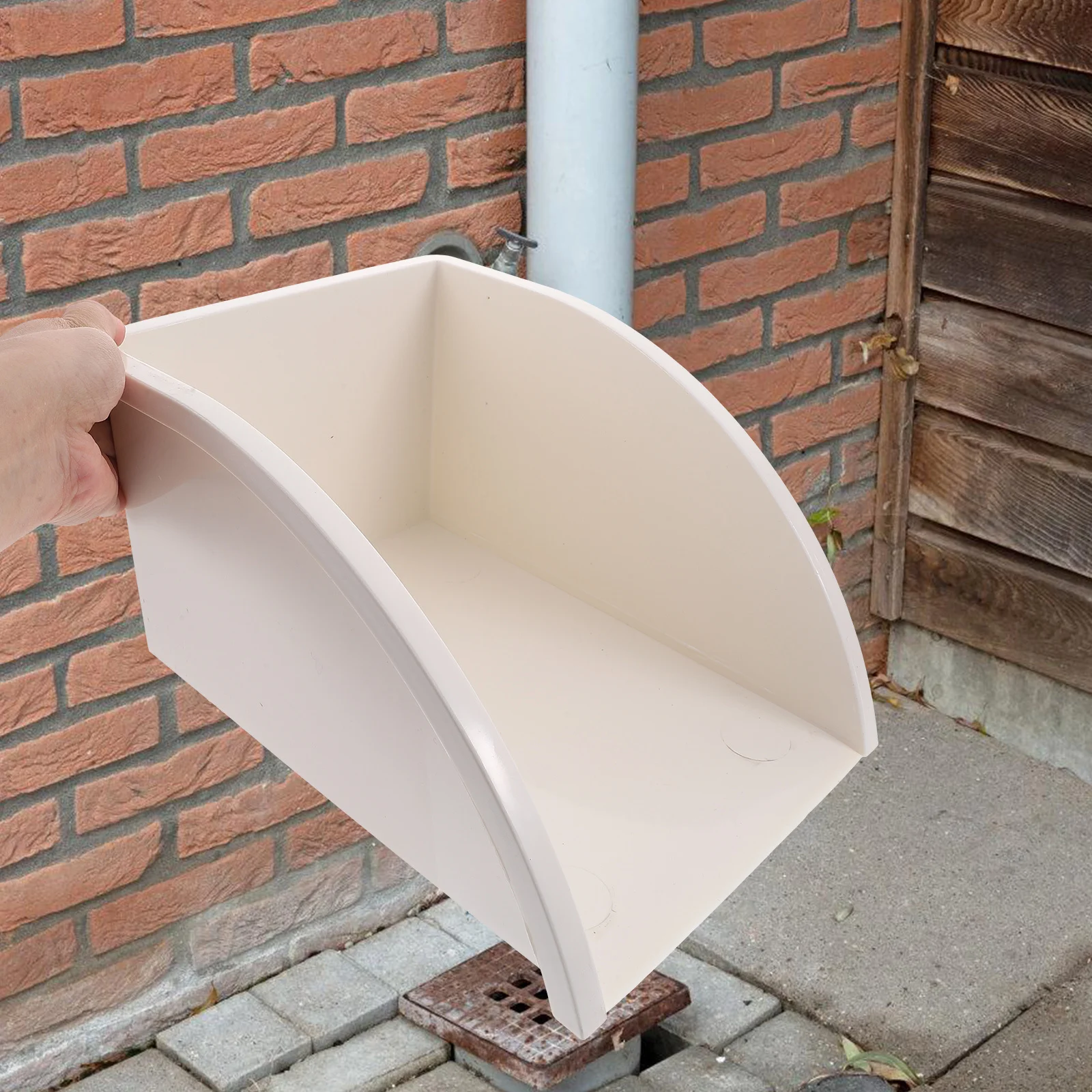 

1 шт., разъем водосточной трубы из ПВХ, прочный уличный удлинитель системы сбора дождевой воды для дождевой бочки, инструмент для раздачи воды