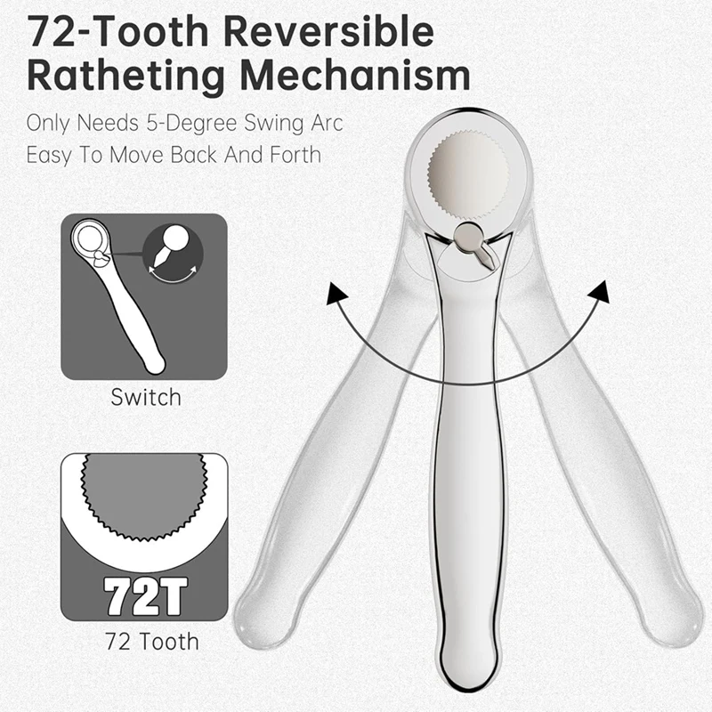 32-In1 Right Angle Screwdriver Small Ratchet Wrench Offset Screwdriver Low Profile Coarse Tooth Ratchet For Tight Spaces