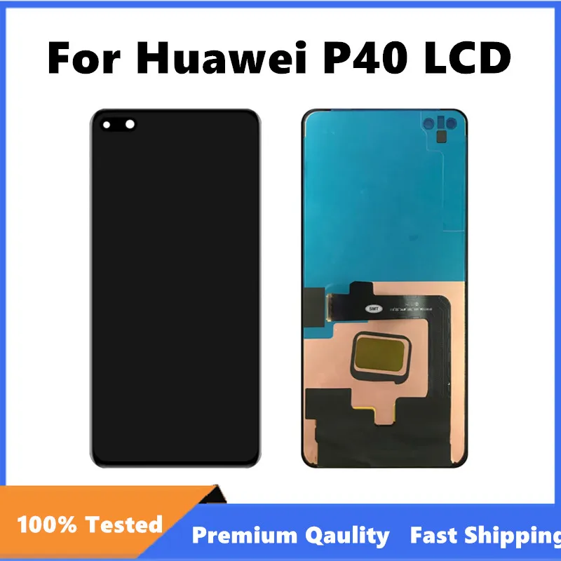 

6.1'' Tested For Huawei P40 Display Screen For HUAWEI P40 ANA-AN00 TN00 NX9 LX4 LCD Display Touch Screen Digitizer Assembly