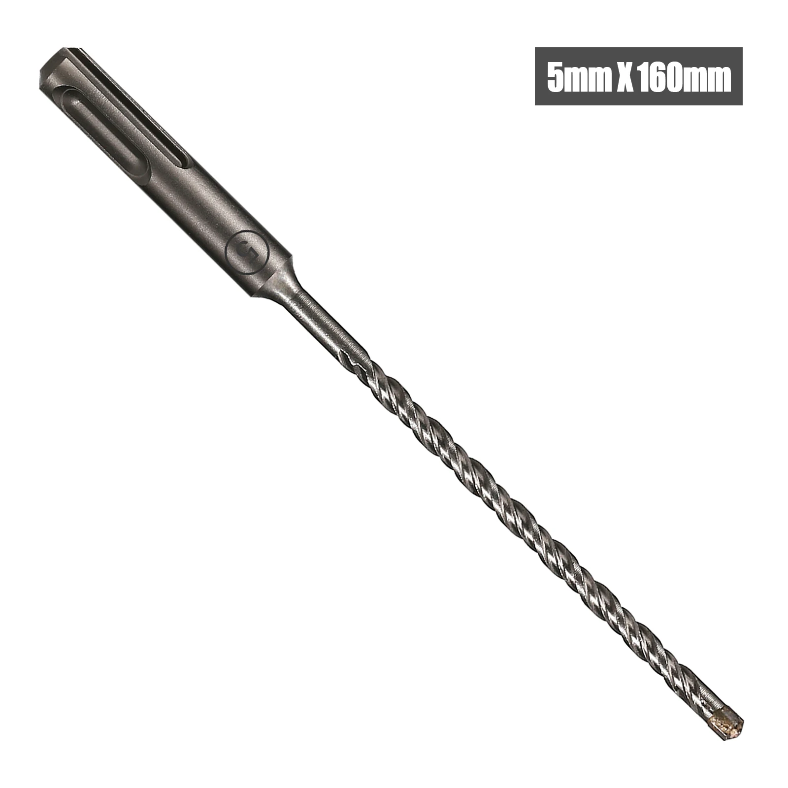 1 Stück Beton-SDS-Plus-5-16mm-Bohrer mit Kreuzschneidkopf, Doppel-Spiralbohrer, 160mm, für Mauerwerk, Ziegel, Block, Elektrohammer, Mauerbohrer – Detail 6