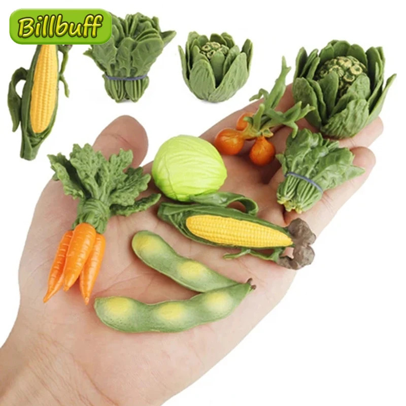 Montessori Simulatie Dieren In Het Wild Groenten Wortel Fruit Maïs Appel Boerderij Model Actiefiguren Educatief Speelgoed Voor Kinderen Geschenken