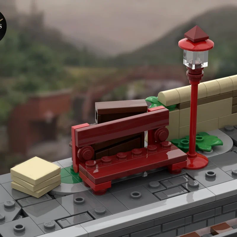 920 sztuk Moc 76423 magiczny film miasto Hogsmeaded dworzec kolejowy kamień filozoficzny zestawy architektury klocki zabawki dla dzieci prezent