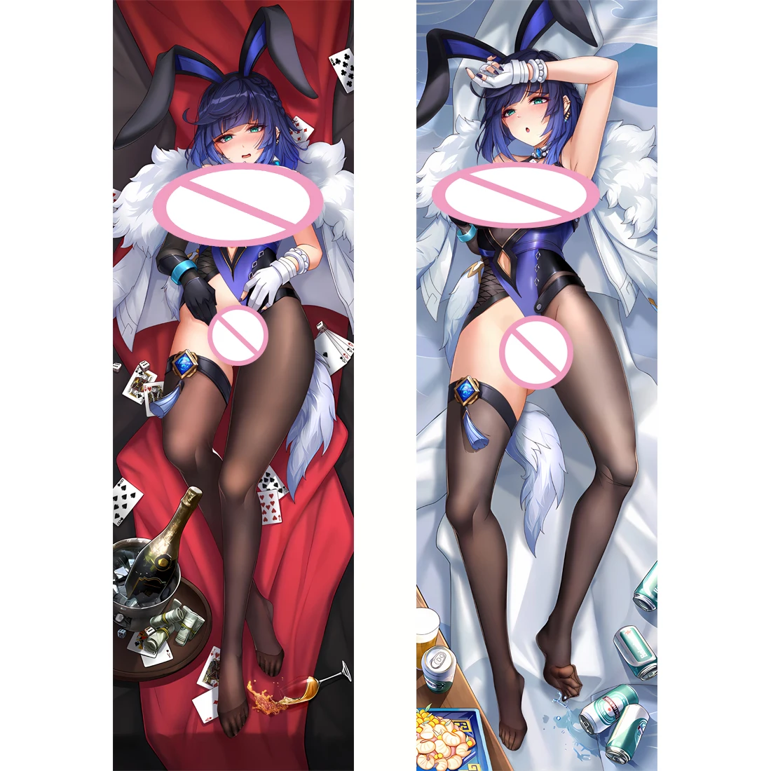 

Genshin Impact Yelan Dakimakura Hugging Body Pillow Cover Case Otaku Anime Long 3D Two-Side Sexy Pillowcase